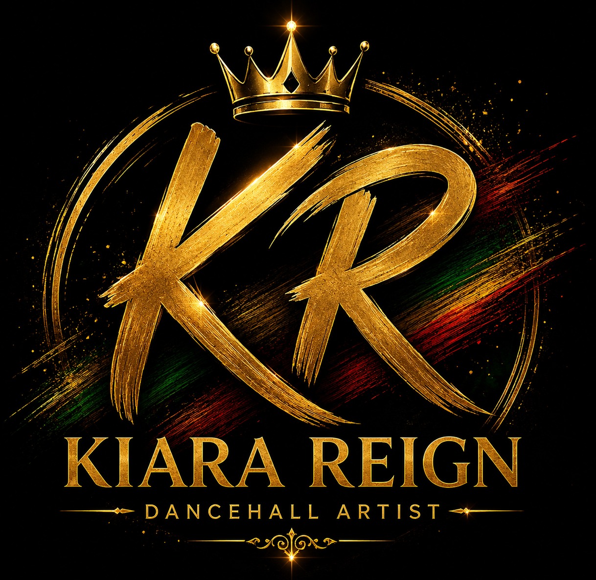 Kiara Reign KR crown monogram